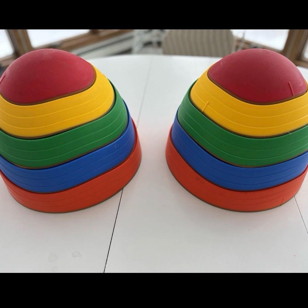 2sets Kids Stepping Stones Balance River Stones Non Slip Bright Colors